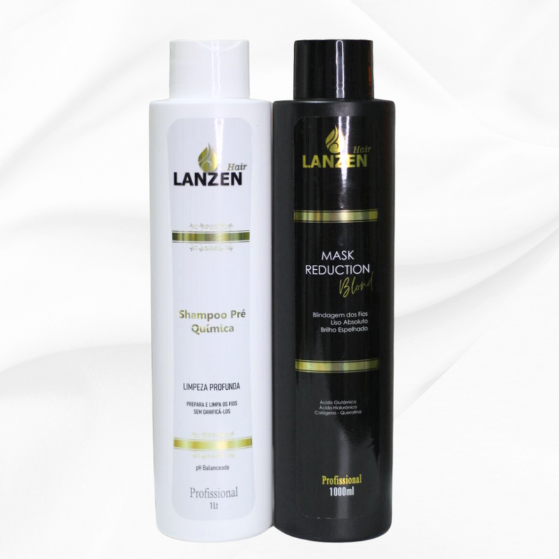 Kit Progressiva Blond Mask Reduction Profissional Lanzen