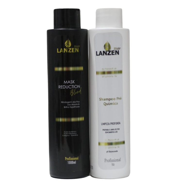 Kit Progressiva Blond Mask Reduction Profissional Lanzen