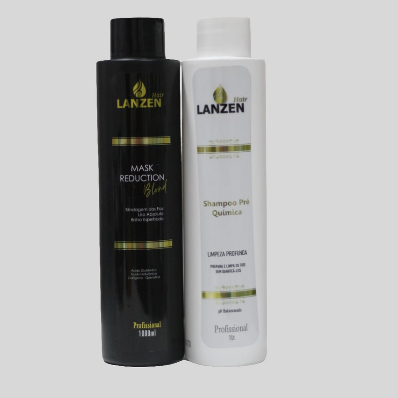 Kit Progressiva Blond Mask Reduction Profissional Lanzen